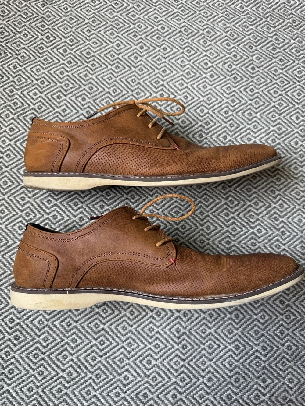 Men's Tan Casual Lace-Up Shoes